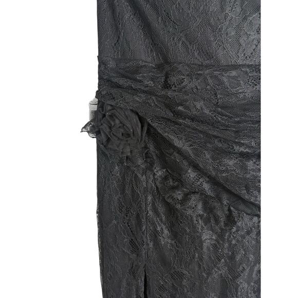 Majorelle Salma Lace Gown Maxi Ruffle Formal Gala Party Guest Evening Black S - Picture 8 of 14